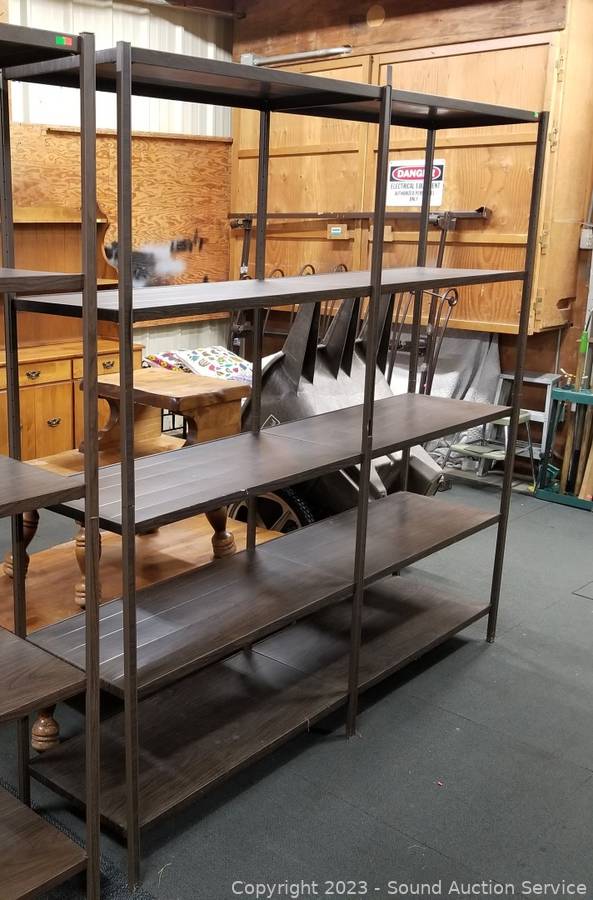 Sound Auction Service - Auction: Tolleson Fine Art & Estate Auction ITEM:  Metal Gorilla Shelving Unit w/5 Shelves