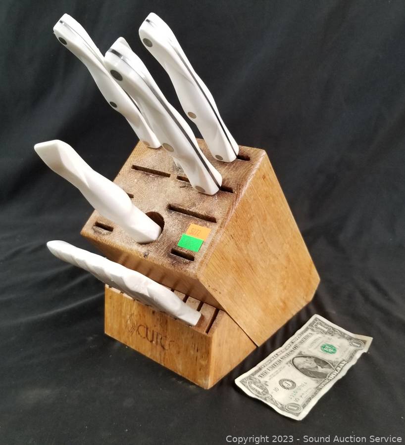 Sold at Auction: Cutco Knife Set in Block