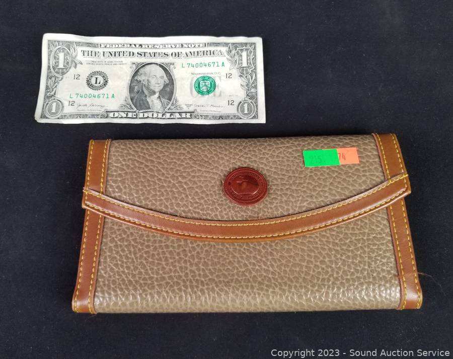 Sold at Auction: Vintage Dooney Bourke Leather Wallet