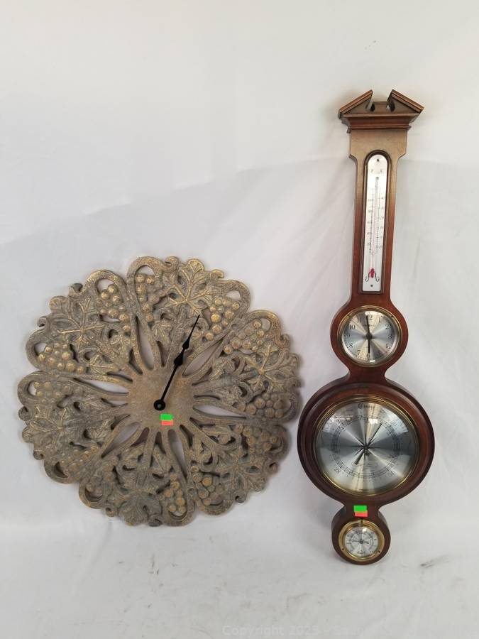 Howard Miller Clock/Weather Station & Grape Clock