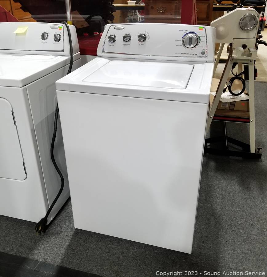 Sound Auction Service - Auction: 07/11/23 SAS Tools, Collectibles,  Household Online Auction ITEM: Whirlpool Top Load Clothes Washer