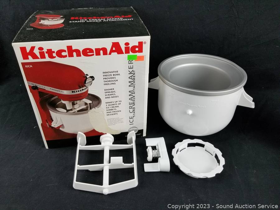 At Auction: Kitchen Aid ice cream maker attachment