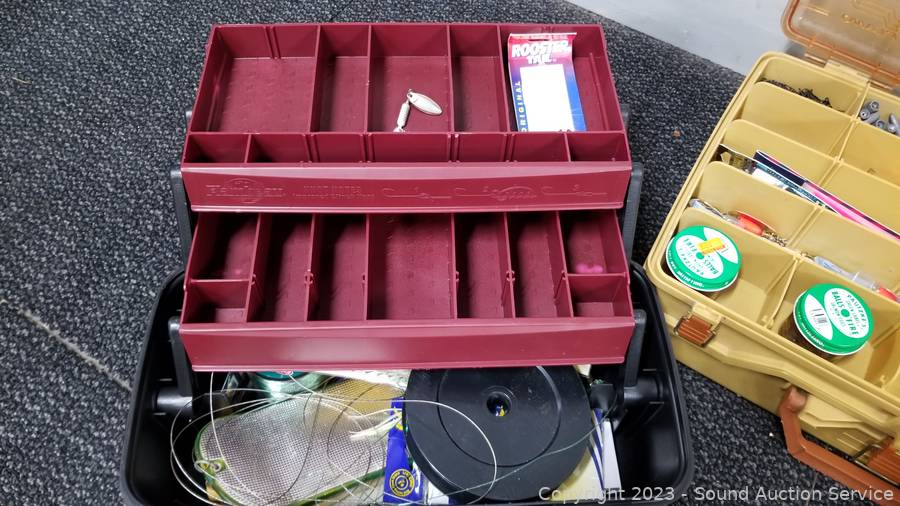 Sound Auction Service - Auction: 07/25/23 SAS Fendrick Online Auction ITEM:  3 Tackle Boxes w/Tackle