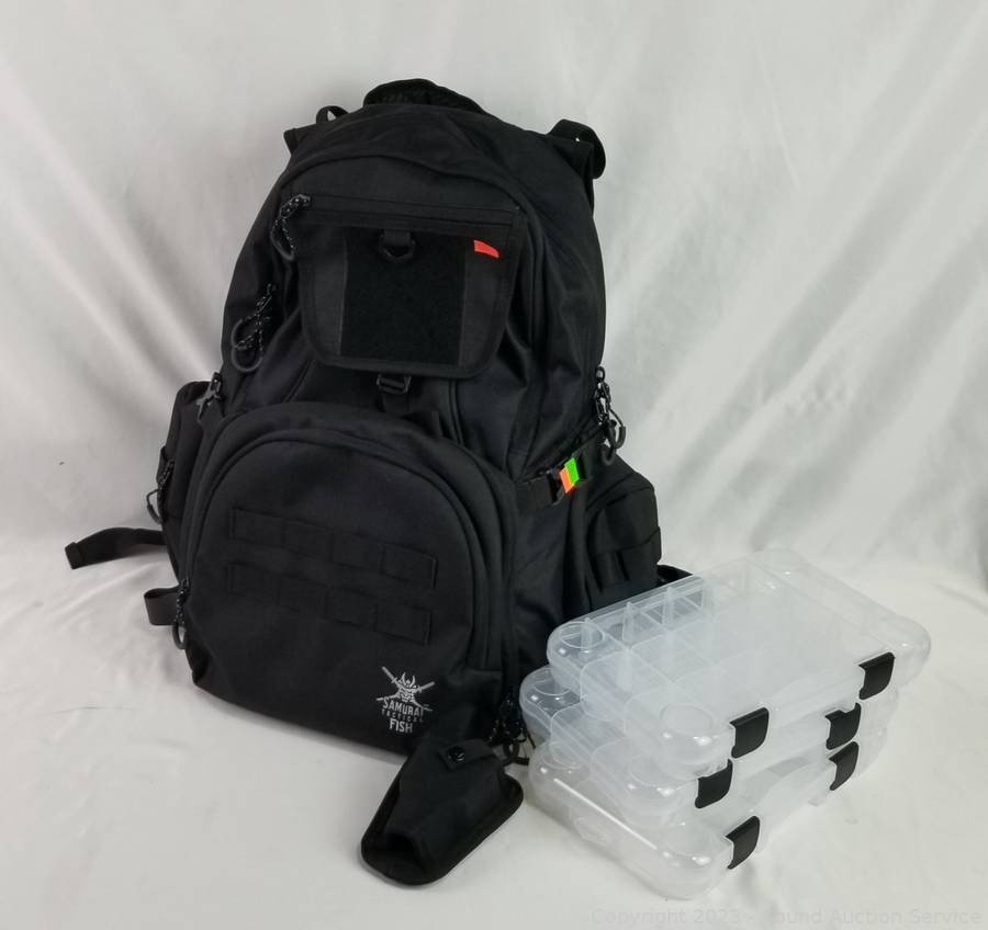 Sound Auction Service - Auction: 08/10/23 SAS, Neely, Chase Online Auction  ITEM: Samurai Tactical Fish Backpack w/3 Organizers