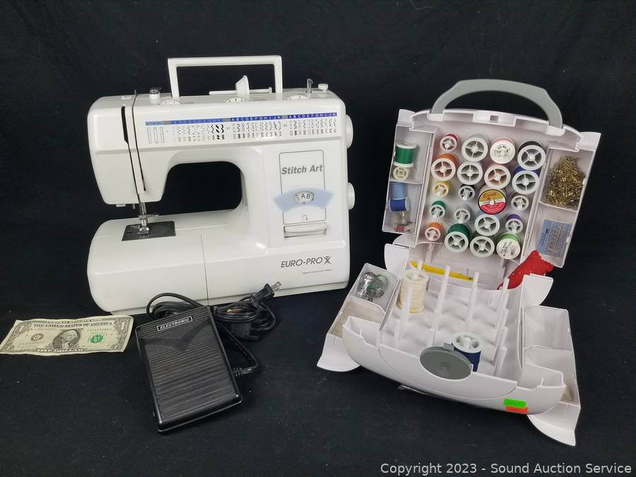 Sound Auction Service - Auction: 07/22/22 Antiques, Collectibles, Household  Online Auction ITEM: Brother GX37 Sewing Machine w/Accessories