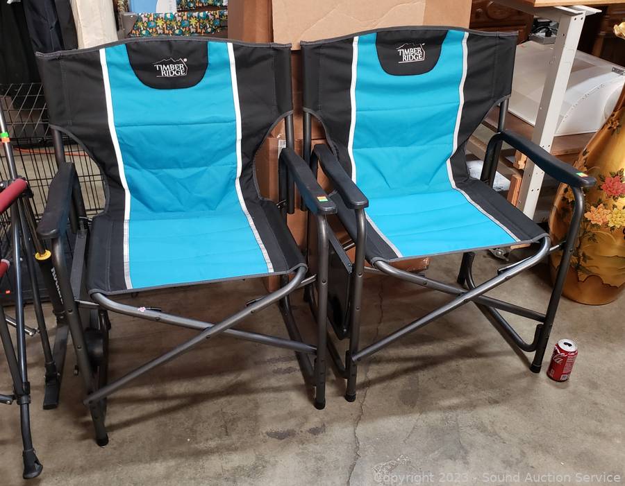 Timber Ridge folding director's chair - Matthews Auctioneers