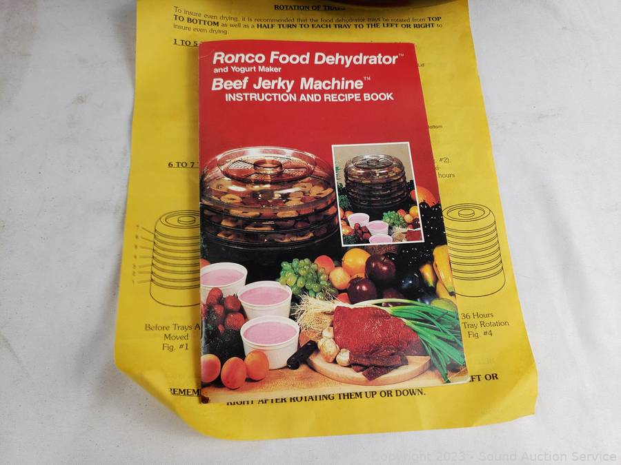 Ronco Food Dehydrator Beef Jerky Machine Instruction Recipe Cook Book Yogurt