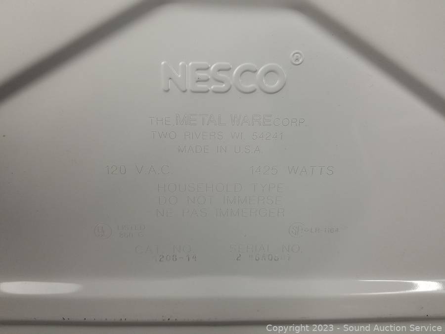 NESCO ROASTER OVEN - McLaughlin Auctioneers, LLC