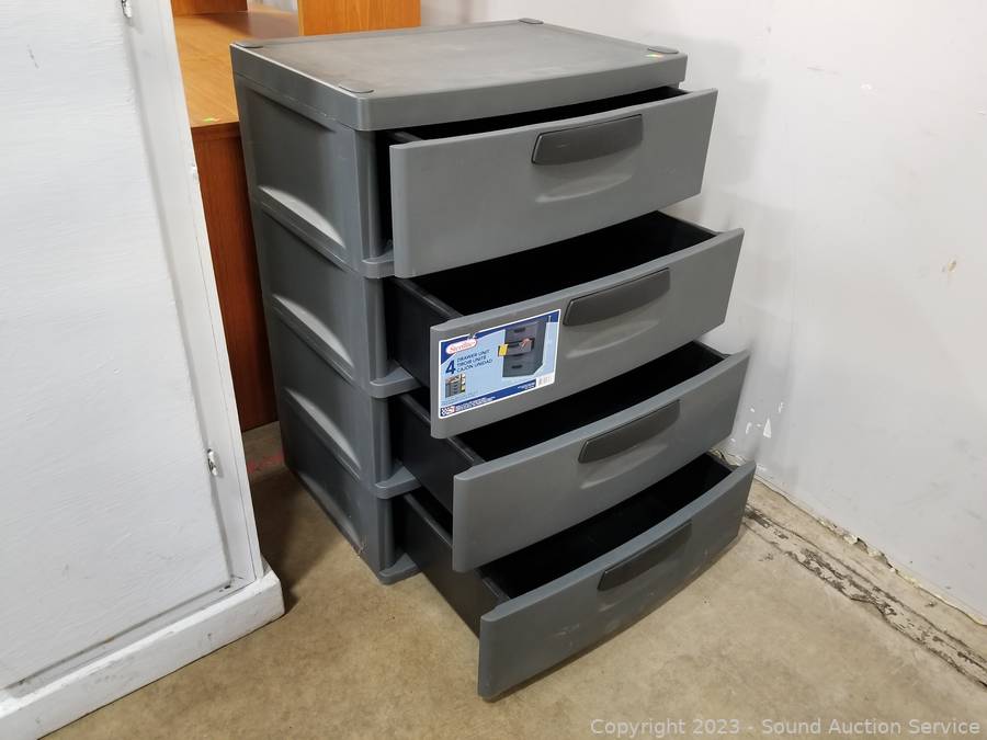 Sterilite Storage Drawers. 4E - Lil Dusty Online Auctions - All