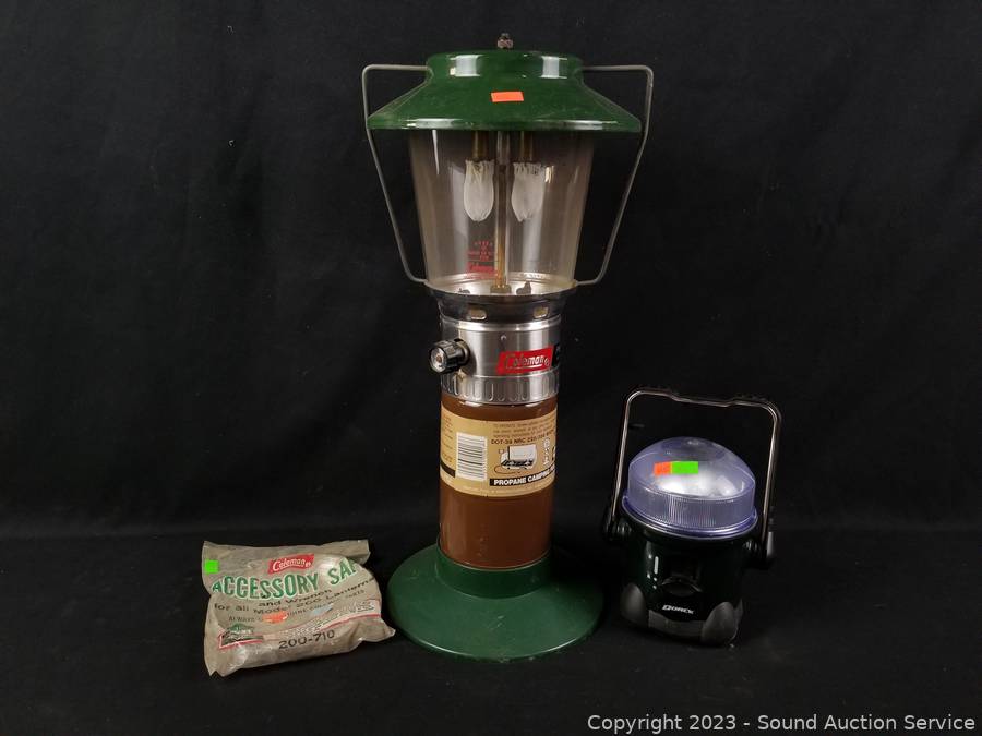 Sold at Auction: Propane Lantern, Battery operated Lantern