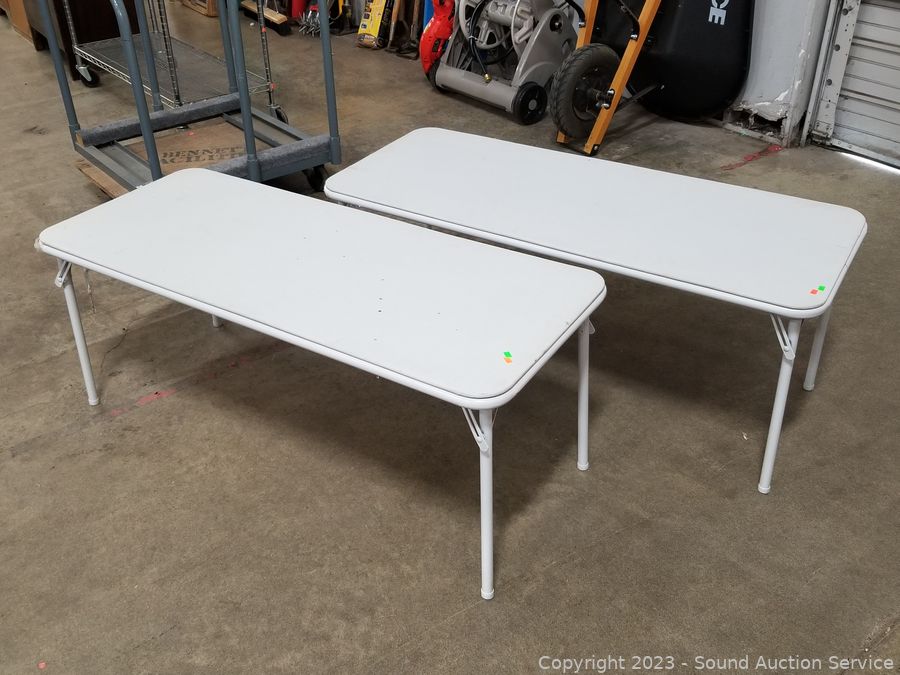 Sound Auction Service - Auction: 08/08/19 Weathers & Others Multi-Estate  Auction ITEM: NEW Cosco 6ft Black Resin Folding Table
