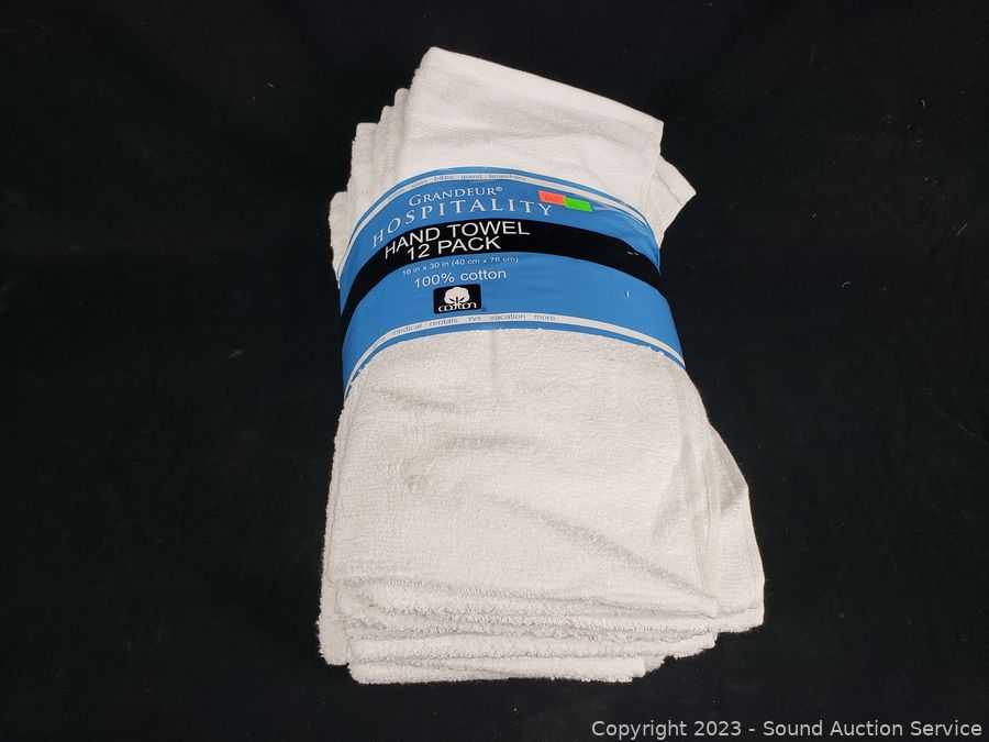 Grandeur Hospitality Towels, Hand Towel 12-pack