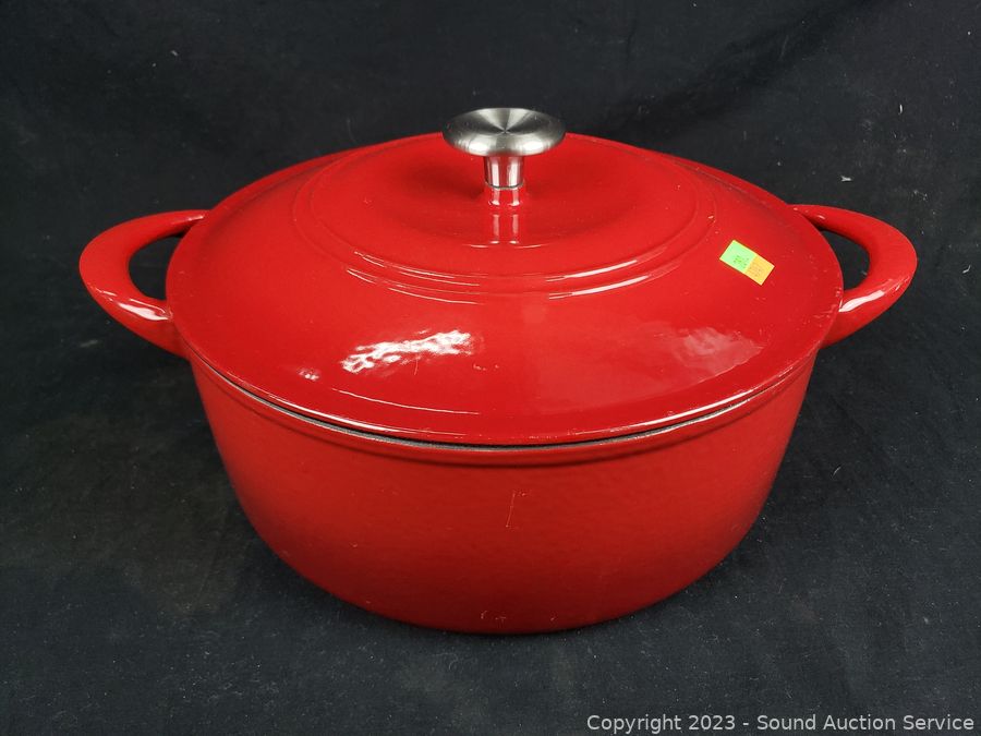 Tramontina Enameled Cast Iron Dutch Ovens Set Red () for sale online