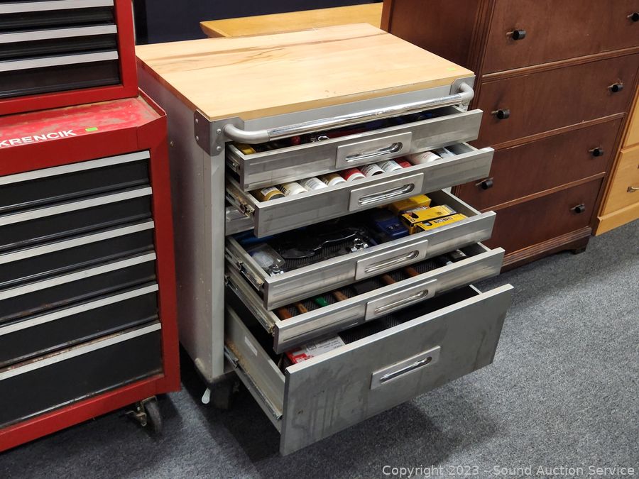 Sound Auction Service - Auction: 11/03/23 SAS Krencik, Collectibles Online  Auction ITEM: Craftsman Tool Chest w/ Some Tools & Hardware Organizer  w/Hardware