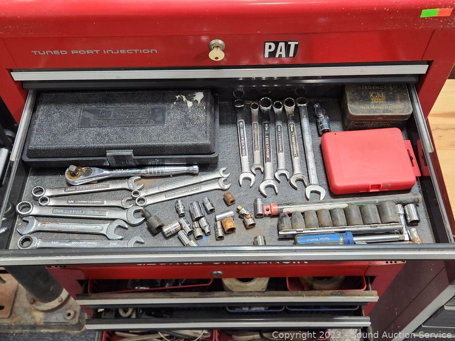 Sound Auction Service - Auction: 11/03/23 SAS Krencik, Collectibles Online  Auction ITEM: Craftsman Tool Chest w/ Some Tools & Hardware Organizer  w/Hardware