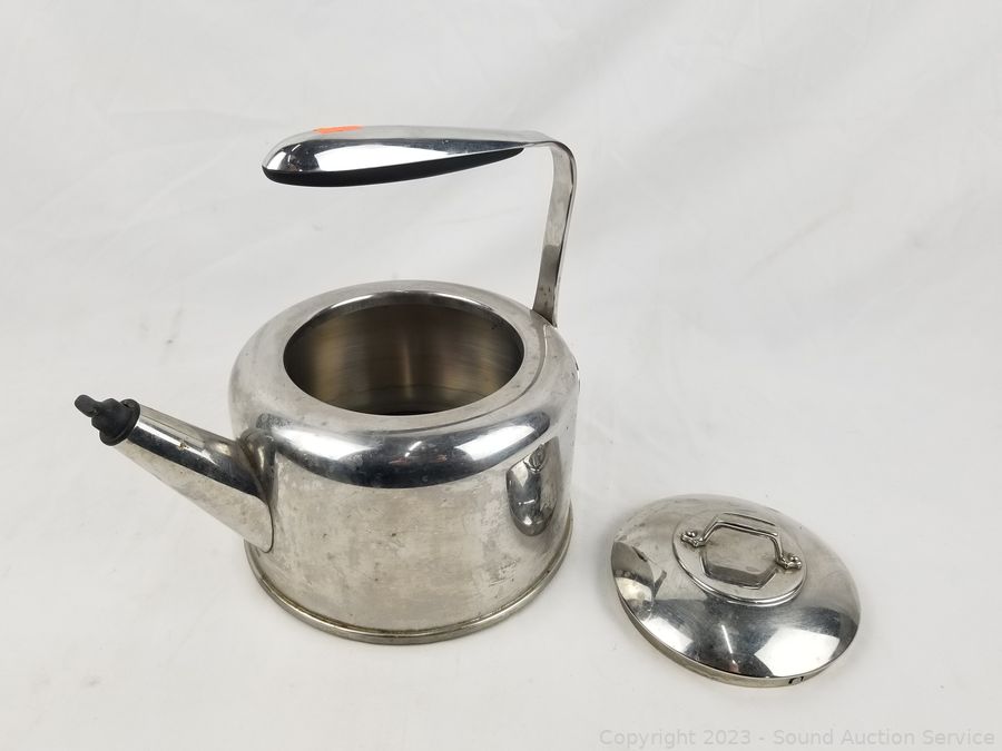 Sound Auction Service - Auction: 11/03/23 SAS Krencik, Collectibles Online  Auction ITEM: 3pc All-Clad Tea Kettle & 2 Serving Tray's