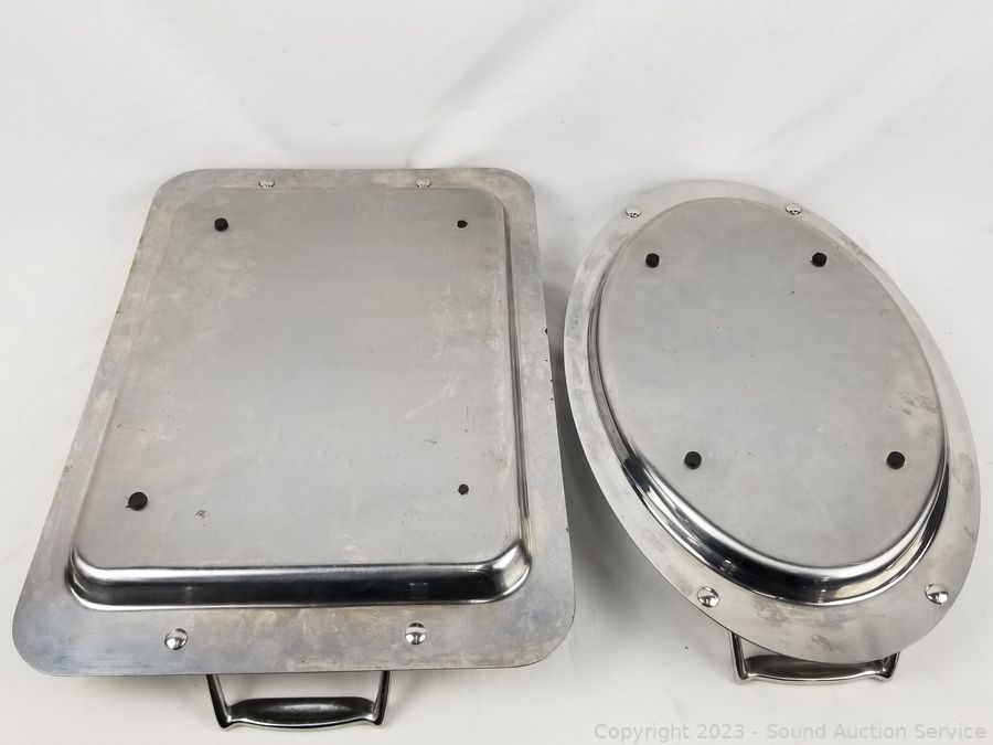 Sound Auction Service - Auction: 11/03/23 SAS Krencik, Collectibles Online  Auction ITEM: 3pc All-Clad Tea Kettle & 2 Serving Tray's