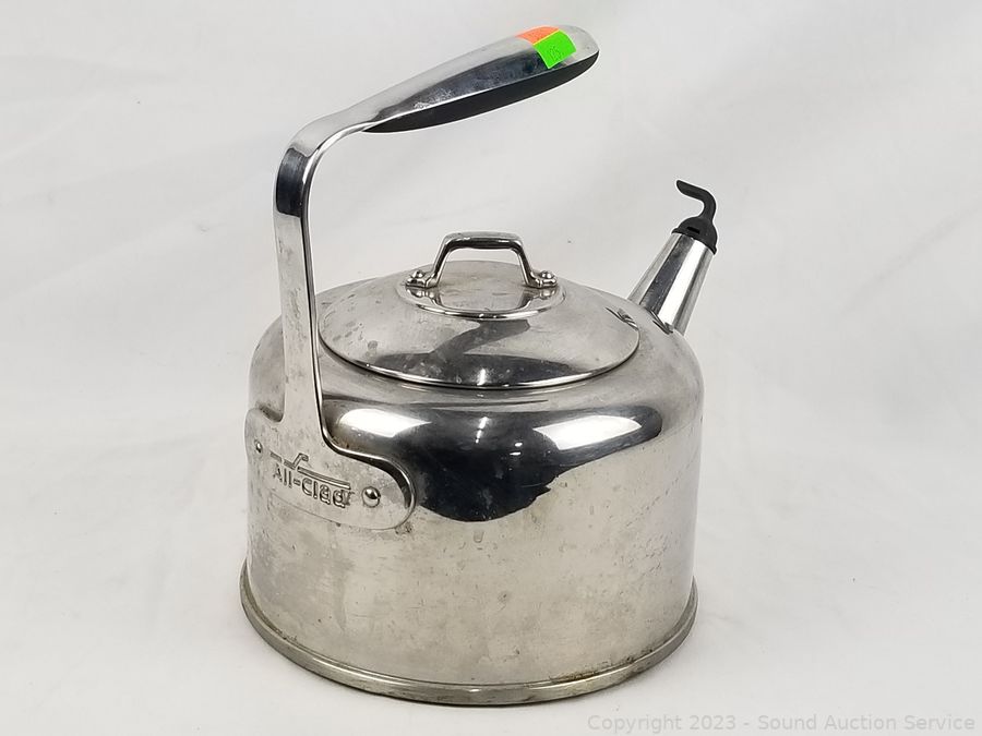 Sound Auction Service - Auction: 11/03/23 SAS Krencik, Collectibles Online  Auction ITEM: 3pc All-Clad Tea Kettle & 2 Serving Tray's