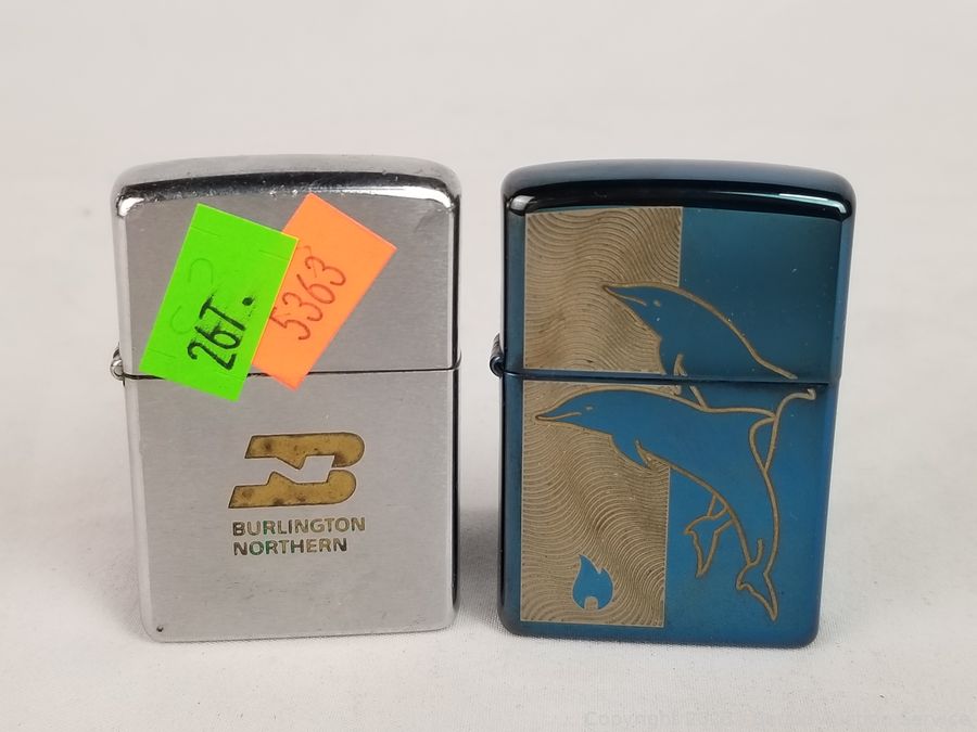 Sold at Auction: Rare Zippo Lighters Burlington Northern And Others