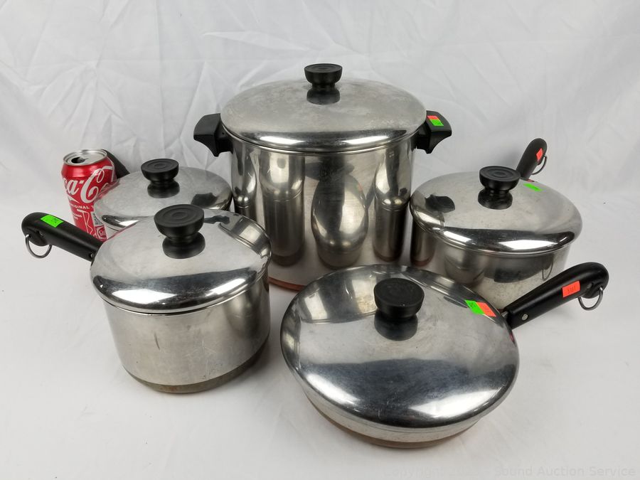 Sold at Auction: REVERE WARE POTS AND PANS