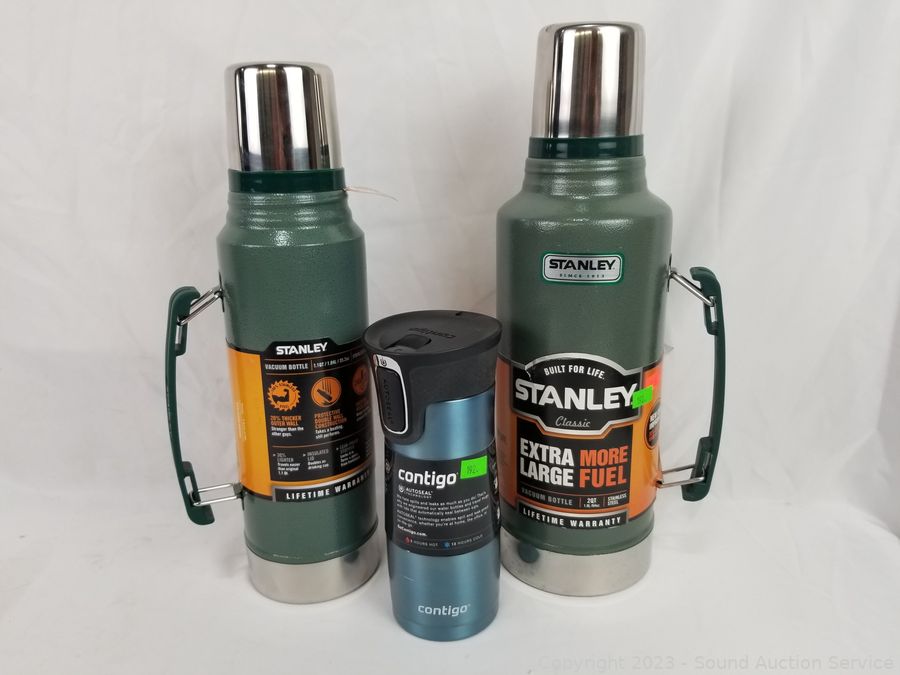 Sold at Auction: Thermos Set ALADDIN, Nissan, Stanley