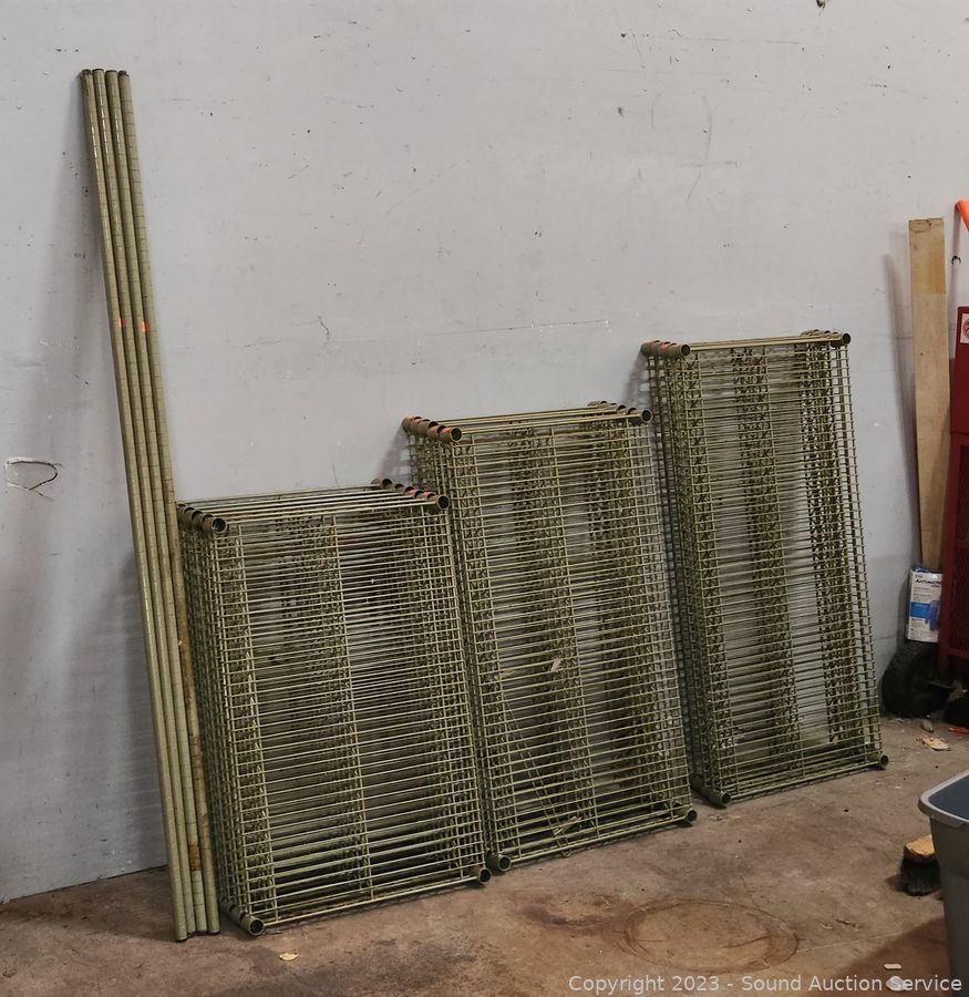 Sound Auction Service - Auction: Tolleson Fine Art & Estate Auction ITEM:  Metal Gorilla Shelving Unit w/5 Shelves