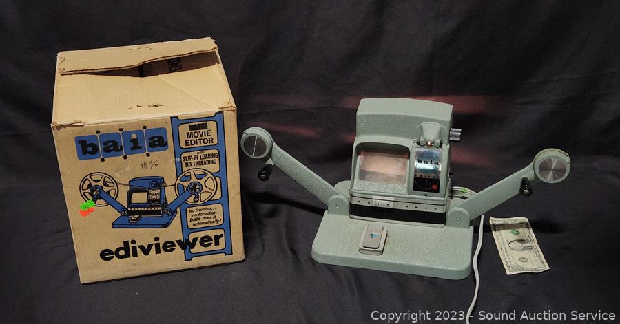 BAIA 8MM FILM VIEWER EDITOR and Instructions - vintage film