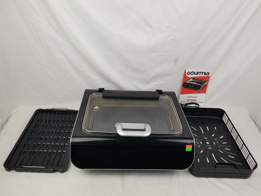 Gourmia Smokeless Grill, Griddle And Air Fryer - Sierra Auction