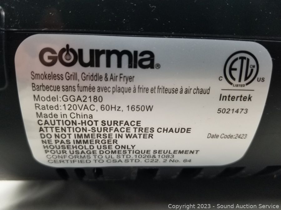 Gourmia Indoor Smokeless Grill Black - Seller Refurbished/ New/Open Box -  Roller Auctions