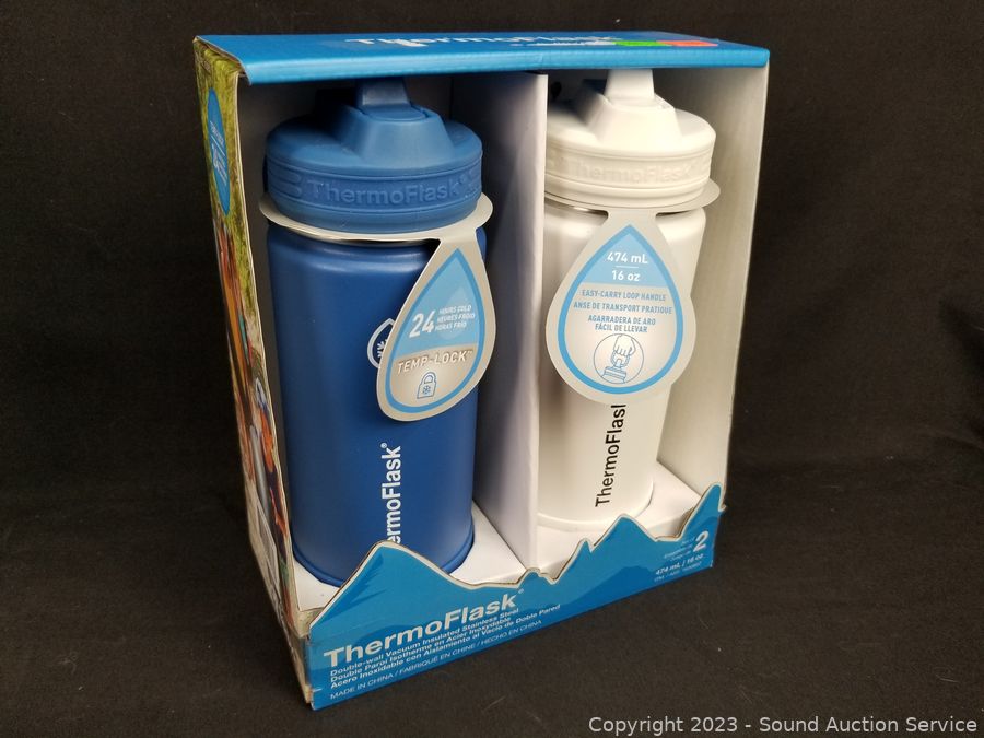 Sound Auction Service - Auction: 05/05/23 SAS Tools, Furniture, Automotive  Online Auction ITEM: 2 Thermoflask 24oz Vacuum Insulated Travel Bottles