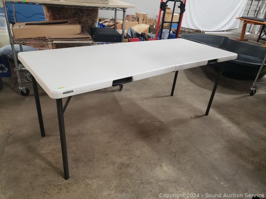 Sound Auction Service - Auction: 08/08/19 Weathers & Others Multi-Estate  Auction ITEM: 6ft x 30 Folding Table