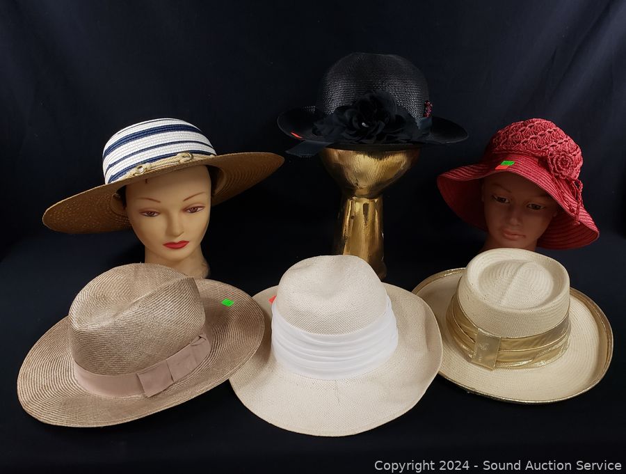 Sound Auction Service - Auction: 04/04/24 SAS Hubert, Norris Online Estate  Auction ITEM: 6 Ladies Sun Hats
