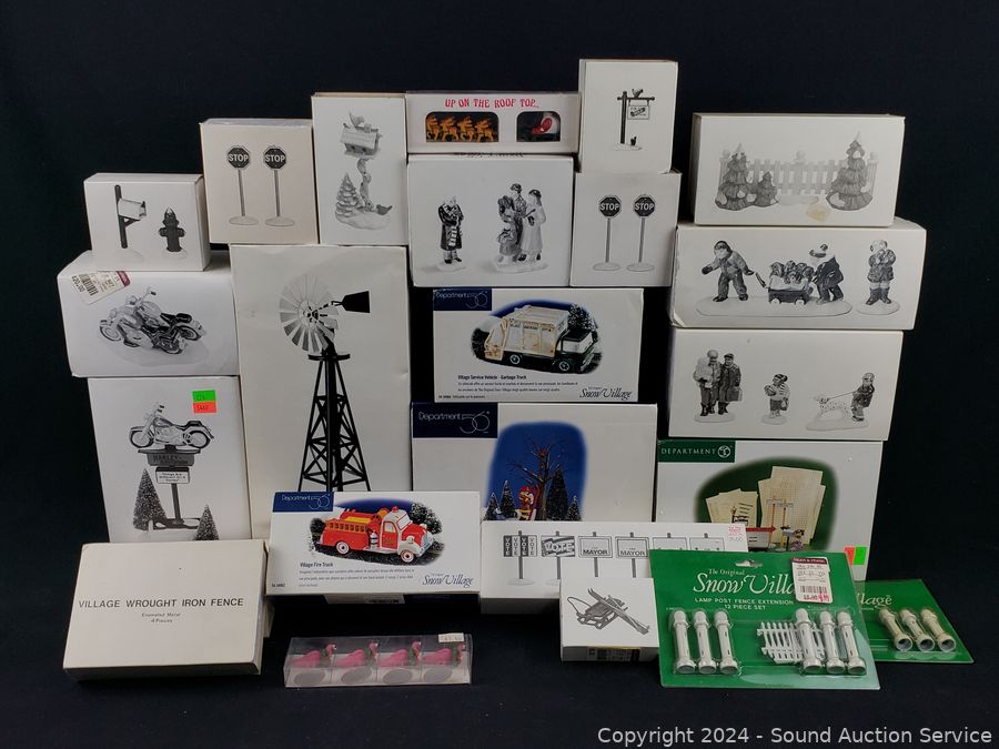 05/21/24 SAS Floor Loom, Dept.56 Snow Village Online Auction