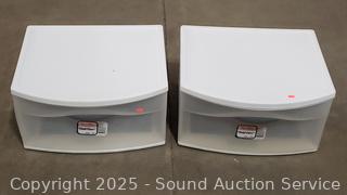 Pair of Sterilite Single Drawer Organizers