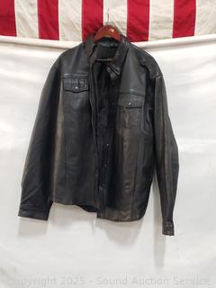 Tennessee Leather "Battle Hardened Biker" Jacket S:5XL