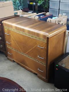 Vintage 3-Drawer Waterfall Dresser