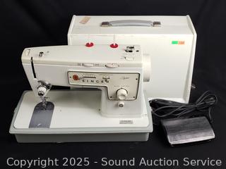 Singer Stylist Zig Zag Model 413 Sewing Machine w/Foot Pedal