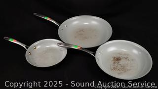 3 Tramontina Ceramic Non-stick 8|10|12" Skillets
