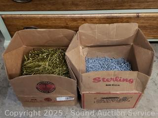 35LB 2-3/8 VC Sinker 8D Nails & 14LB 2" Galvanized Nails.