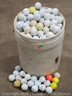 5 Gallon Bucket Full of Golf Balls