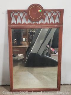 Mahogany Framed Wall Mirror 