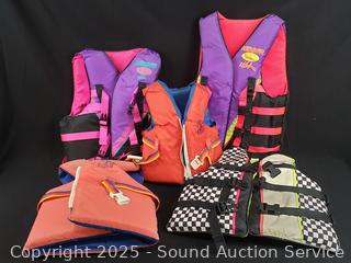 4 Youth & 1 Small Adult Life Vests