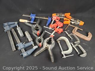 Assorted Spring, Rail, "C" Clamps