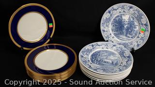 8pc Wedgwood & 8pc Lenox Dinner Plates
