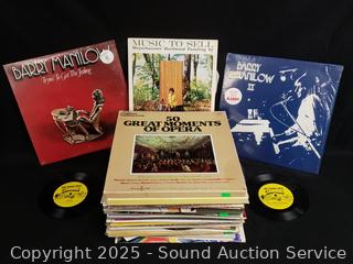 34ct 33 RPM & 3 45 RPM Record Albums