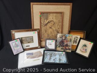 9pc Assorted Artwork Decor
