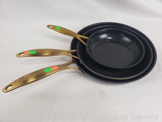 3 Green Pan Ceramic Non-Stick 8|10|12" Skillets
