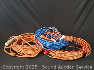 4ct 10ft 3-Way to Approx. 100ft Extension Cords