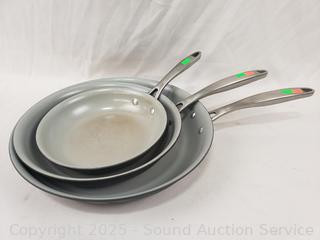 3 Tramontina Ceramic Non-Stick 8|10|12" Skillets