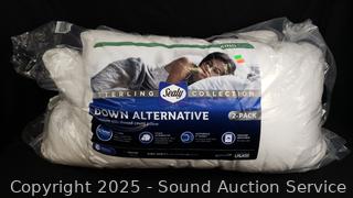 2pk Sealy King Down Alternative 400TC Pillows